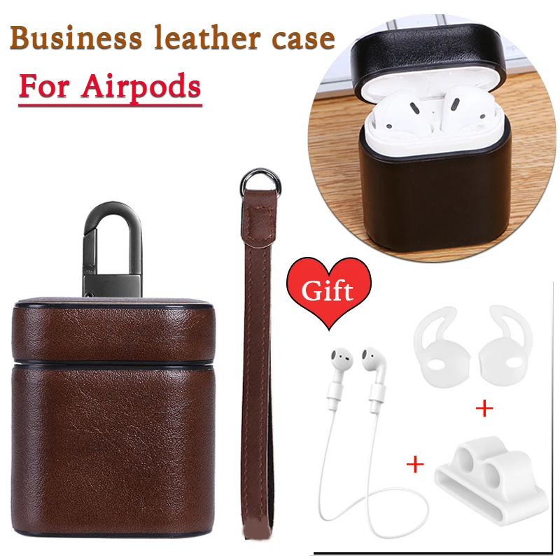 Роскошный кожаный чехол милый для Apple Airpods TWS Bluetooth Наушники Аксессуары