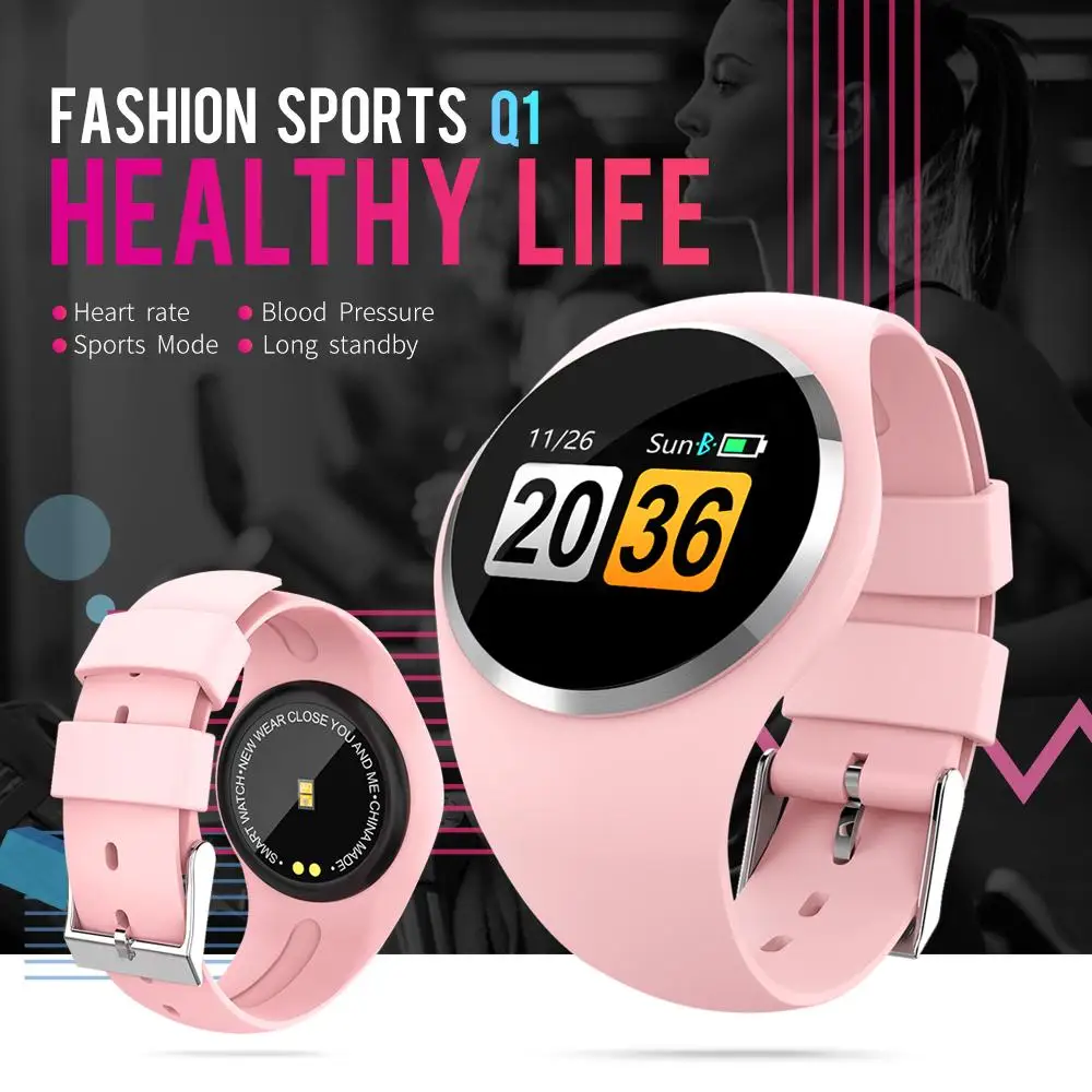 OUTMIX мужские и женские умные часы в режиме реального времени пульсометр кровяное