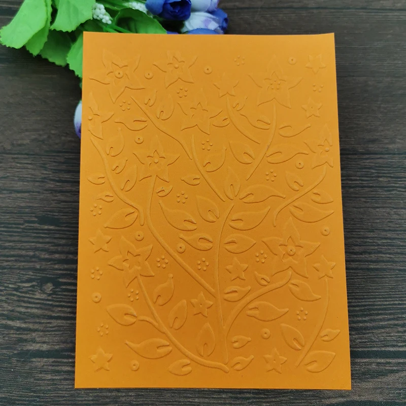 AOKEDIY лист фон цветок печать DIY пластик папки для тиснения скрапбукинга бумага