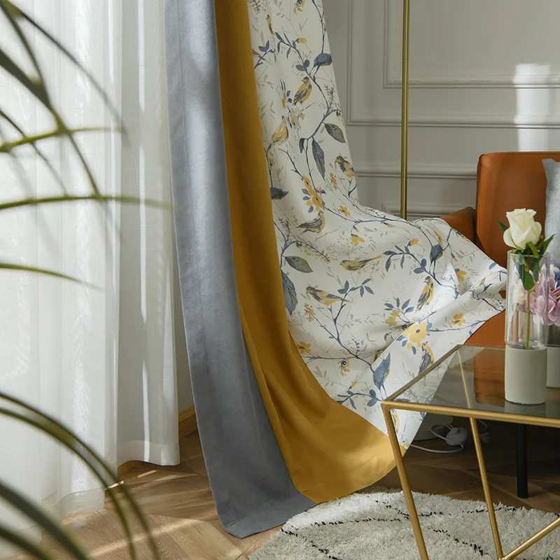 Американские сельские шторы в пасторальном стиле для гостиной столовой спальни