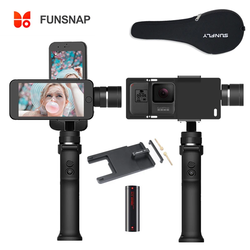 Ручной Стабилизатор Funsnap для смартфонов iPhone Samsung Huiwei|Стедикамы и системы