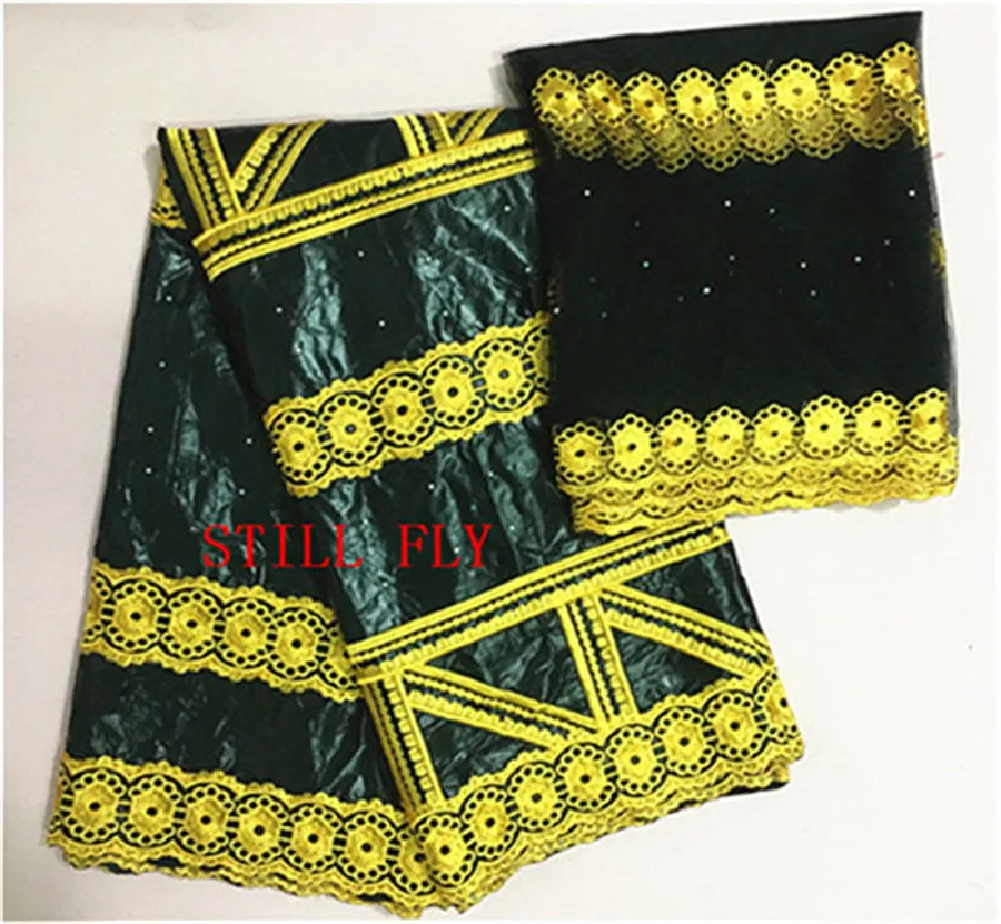 Черное кружево фарическая африканская богатая ткань Bazin 2019 высокое качество