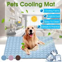 pet dog mat cooling summer pad mat for cat dogs soft blanket sofa breathable dog bed washable for small medium large dogs car