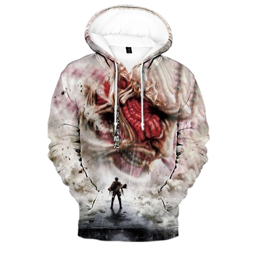 

Attack on Titans 3D Print boy/girls Hoodies Sweatshirt Women/Mens streetwear Fashion winter Hoodie Oversized