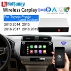 Беспроводной Carplay для Toyota Land Cruiser Prado 120 150 200 Поддержка Android Авто MirrorLink задняя камера IOS навигация Мультимедиа