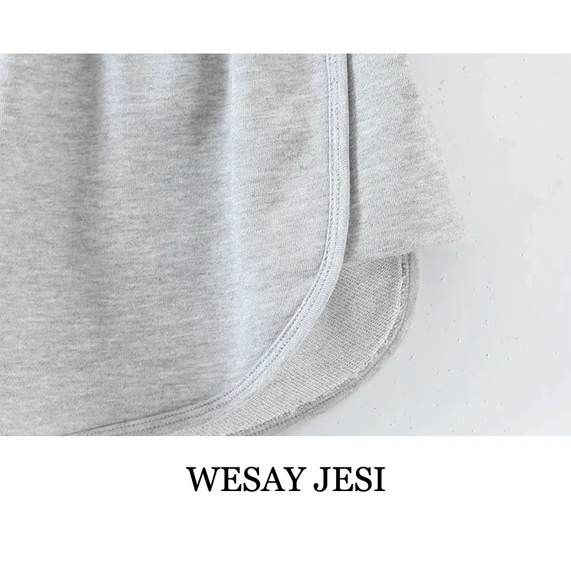 

WESAY JESI New Summer Women's Shorts High Waist Casual Fashion Sweatpants Elastic Waist Drawstring Sports Pants All-Match Loose
