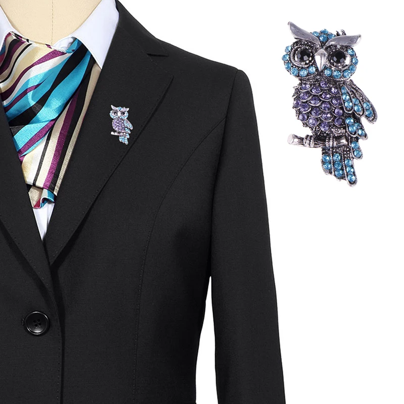 Для женщин Сова из цинкового сплава цинковый сплав Мода Искусственный горный