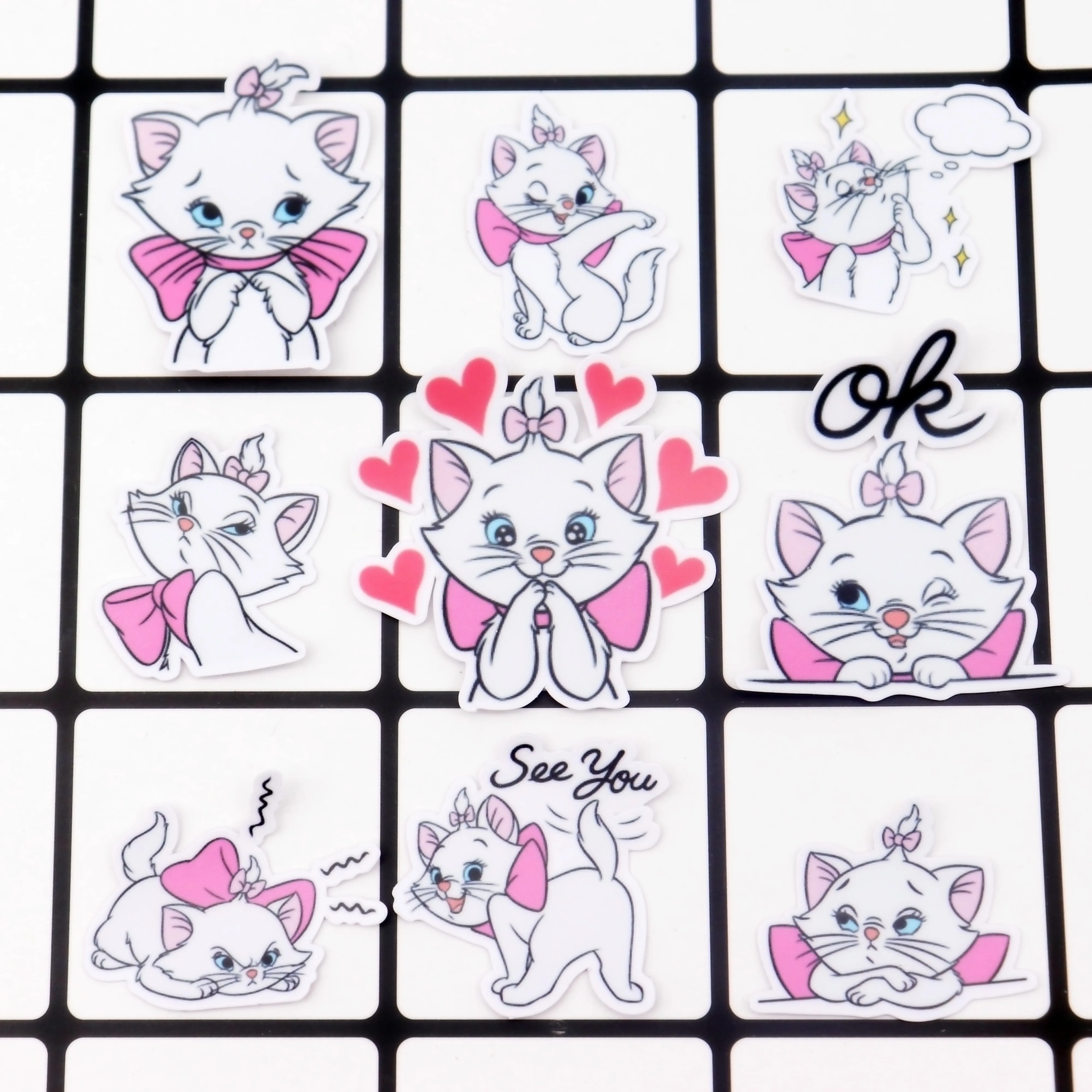 

40pcs Creative kawaii self-made mary cat stickers/scrapbooking stickers /decorative /DIY photo albums waterproof/Notebook diary
