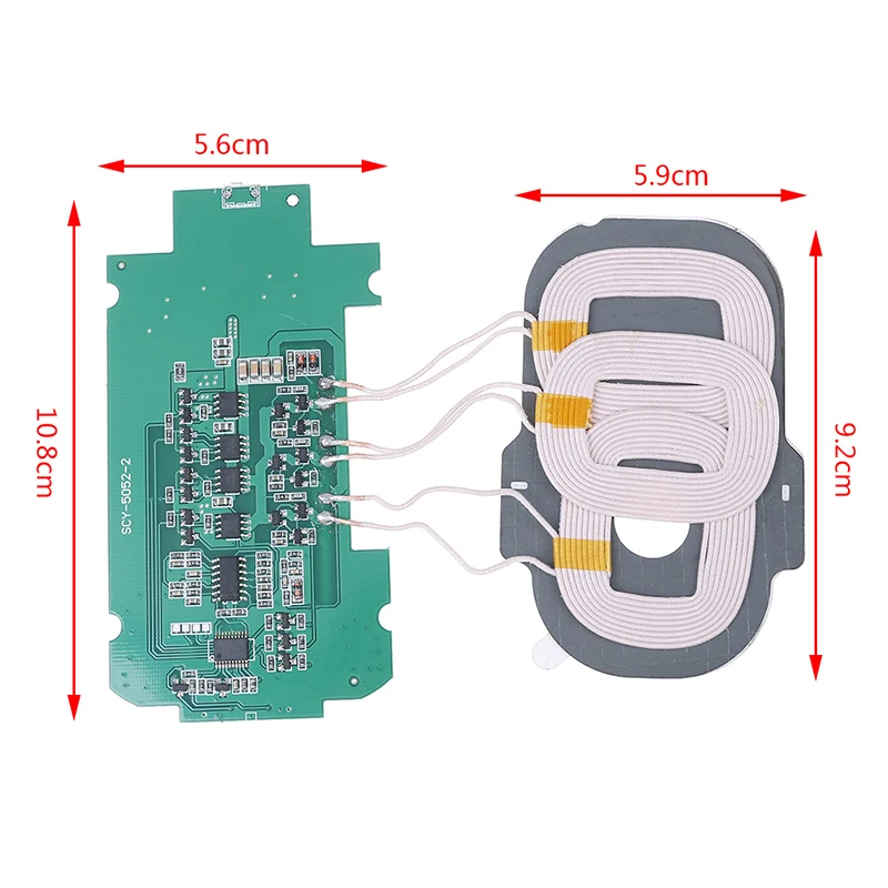 5v2a diy 3 coils qi wireless charger pcba circuit board qi wireless charging standard accessories free global shipping