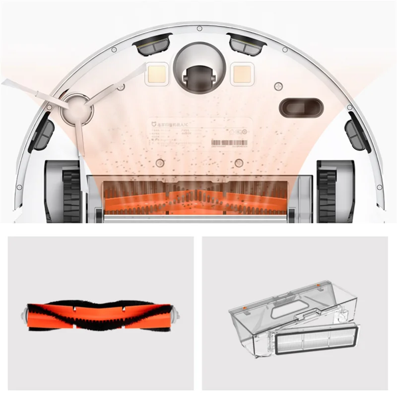Mi Robot Vacuum-Mop Model : For Xiaomi Mijia 1C / SKV4093GL STYTJ01ZHM Vacuum Cleaner Main Side Brush Filter Rag Wheel | Бытовая