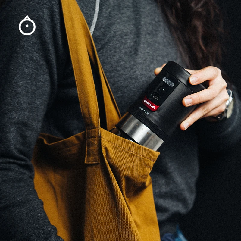 Электрическая кофемолка перезаряжаемая керамическая заусенчёнка регулируемая