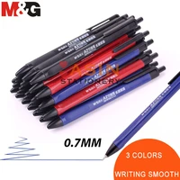 mg w3002 40pcs semi gel writing ball point pen 0 7mm blackbluered economic ball pen for school and office gift supply