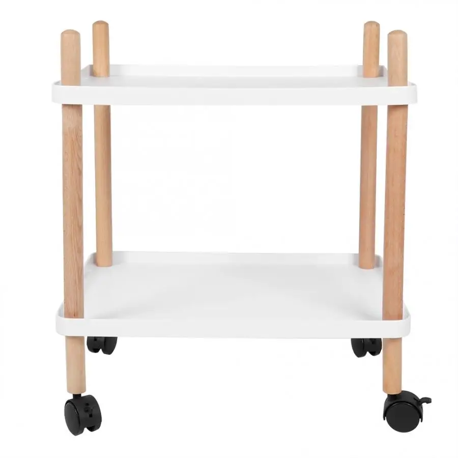 Многофункциональная Квадратная Белая корзина боковая тележка Сервировочная