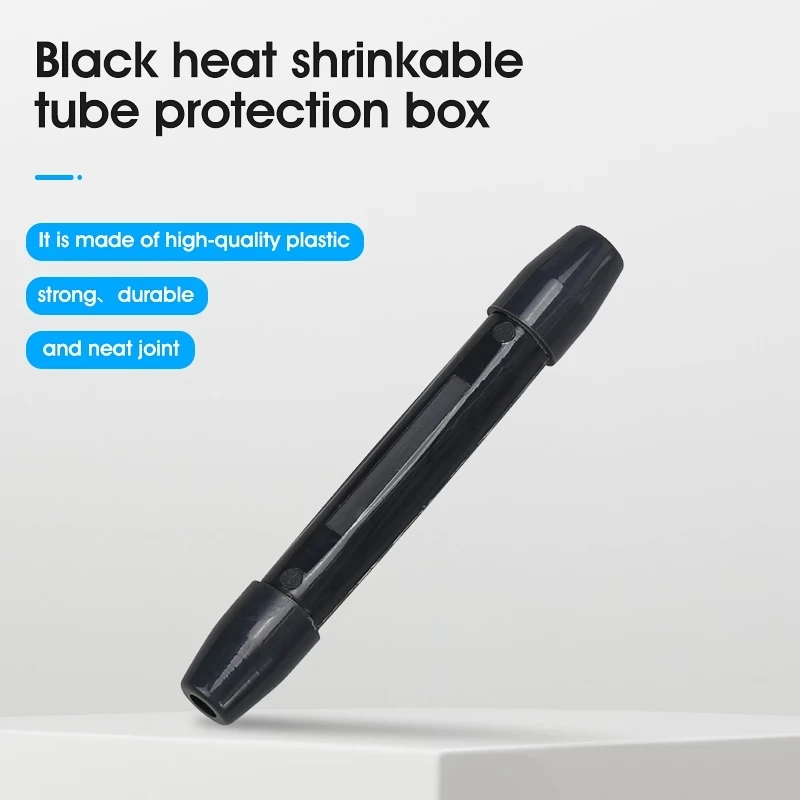 

150Pcs Drop Cable Protection Box Optical Fiber Protection Box Small Round Tube Heat Shrink Tubing to Protect Fiber Splice Tray