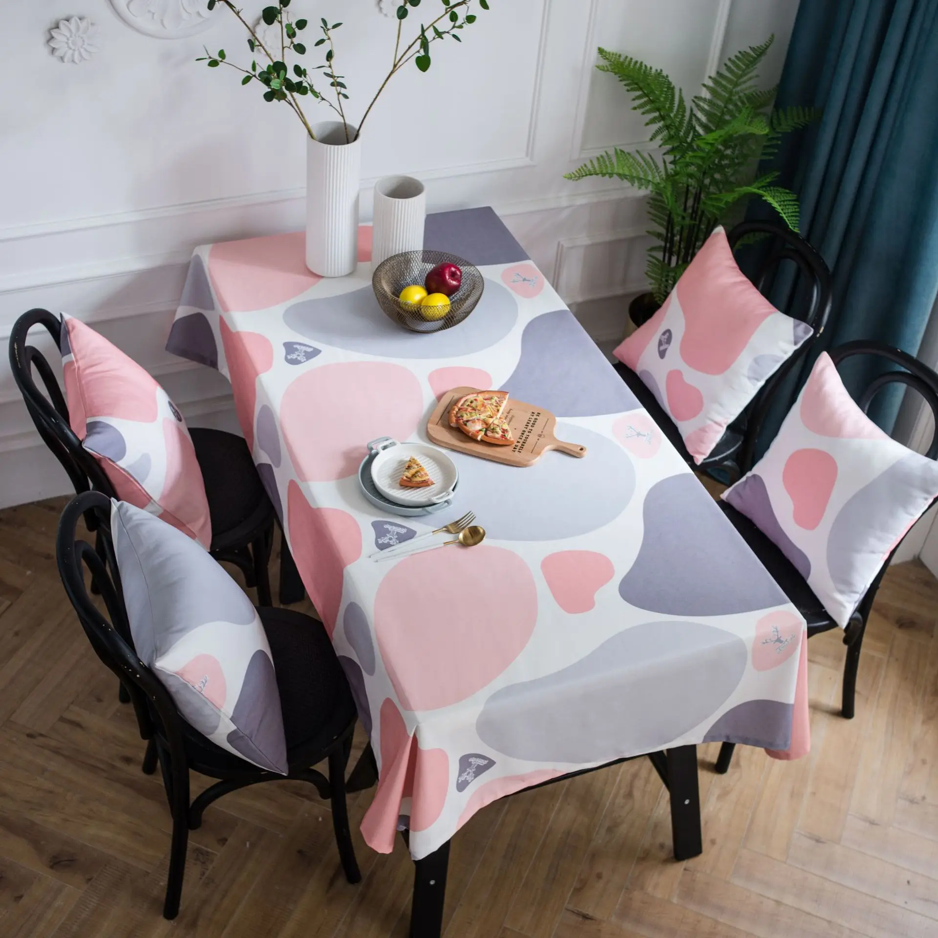 Водонепроницаемая прямоугольная скатерть нордический гусь мягкий камень с