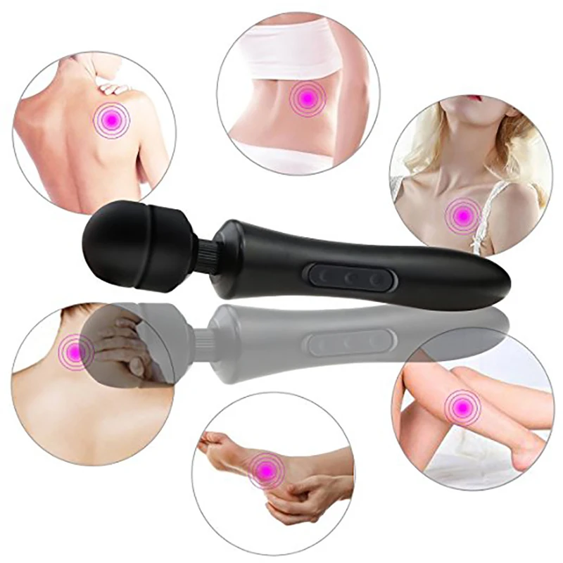 

2018 Hot Magic Wand Massager AV Vibrator Personal Full Body Electric Vibrating Massager HV-260R 110-250V US/EU/AU/UK Plug