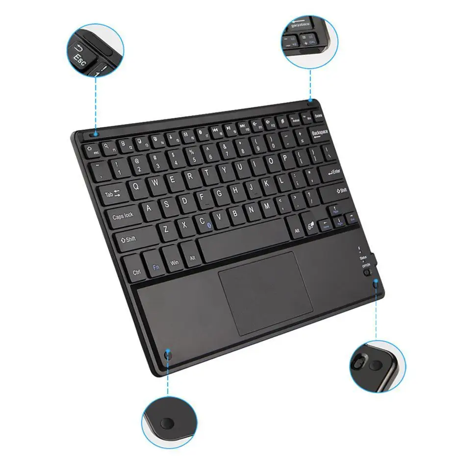 

Tablet Bluetooth Keyboard Cover For Huawei MediaPad T5 8.0 JDN2-AL00/W09HN Honor Pad 5 8.0 Stand Case Multilingual Language