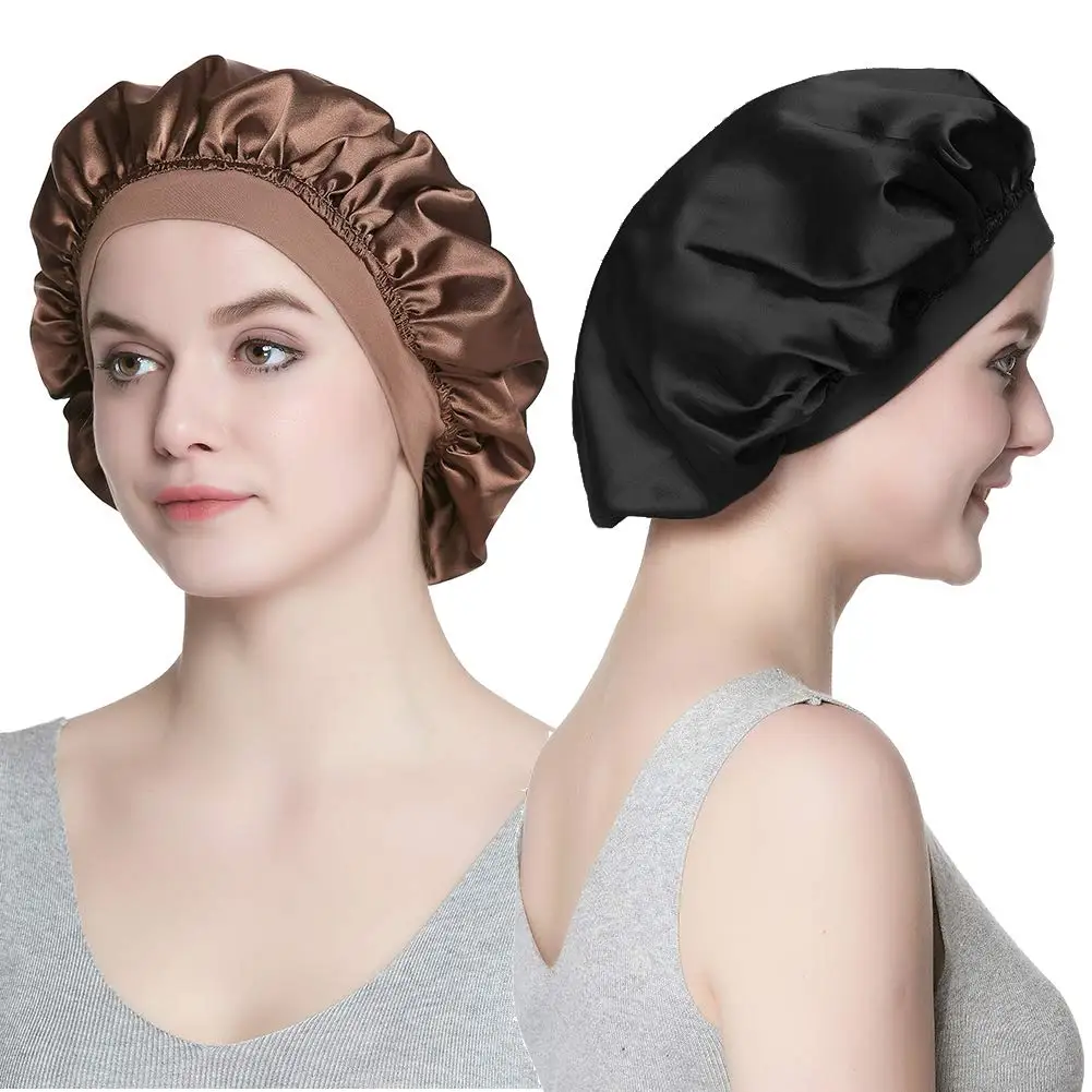 

Новинка 2022, Женская Мягкая атласная фонарик, хиджаб, шапка, ночнушка, головной убор, тюрбаны для женщин, шапки, Хемо с резинкой премиум-класса