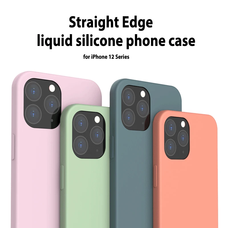 Ультратонкий силиконовый чехол для Iphone 12 Pro Max роскошный модный тонкий легкий