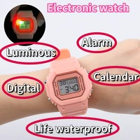 fashion trend led sports watch beautiful and high quality tpu raw materials to make swimming waterproof electronic watches