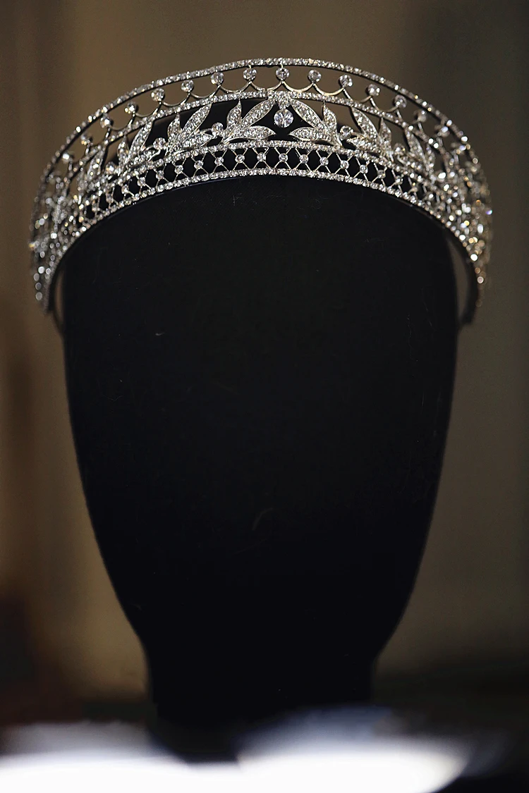 FIDDY898 Винтаж Bling свадебная корона диадема тиара с цирконием обувь украшением в