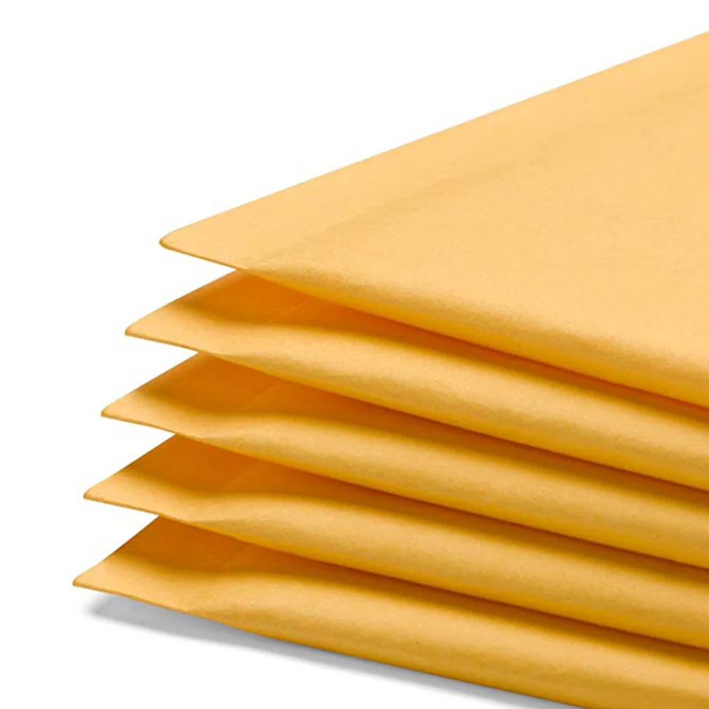 

50Pcs 130x170mm Kraft Bubble Film Mailing Envelope Bags With Customizing