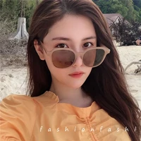 2021 new fashion style all match trend sunglasses personalized round frame sunglasses ins trend candy color big frame sunglasses