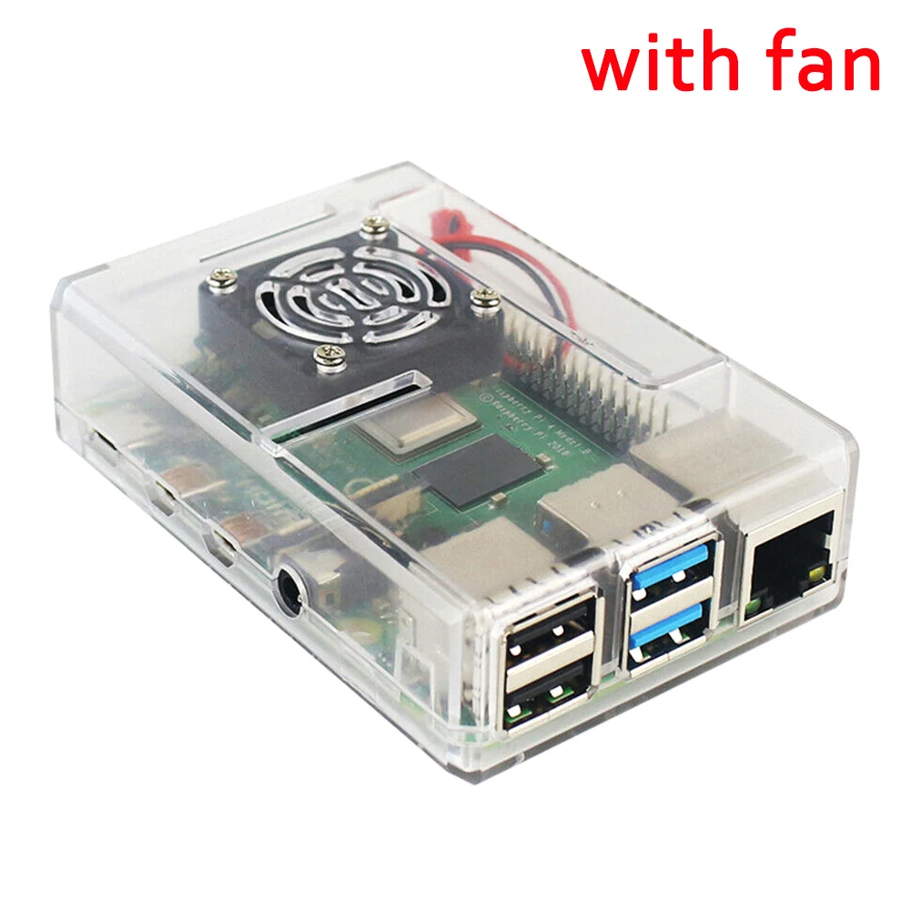 ABS Case Protective Cover Demo Interfaces Compact Board Accessories for Raspberry Pi 4 IJS998 | Электроника