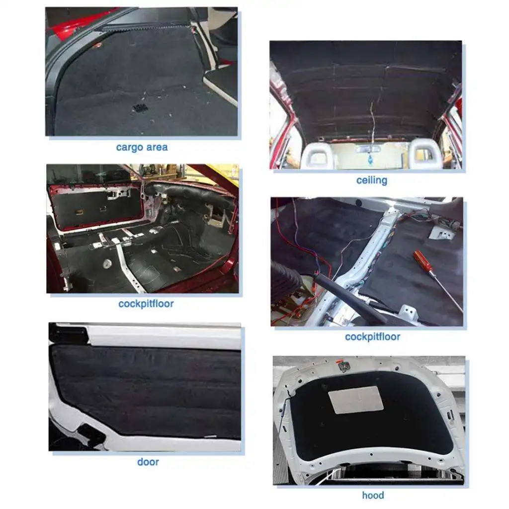 Автомобильная изоляция-24x40 дюймов в рулоне (6 46 кв. футов) звукоизолирующий и