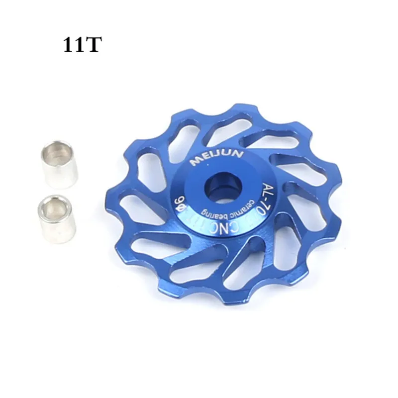 

11T 13T Mountain Road Bicycle Rear Wheel Bearing Guide Wheel Ceramic Bearing Wheel Rear Pulley Bicycle Parts