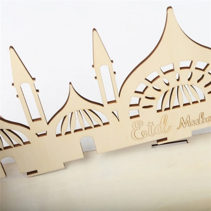 

Wooden Gift Home Tray Ramadan Festival Crafts Pendant Wedding Festival Home Living Room Decoration Gift