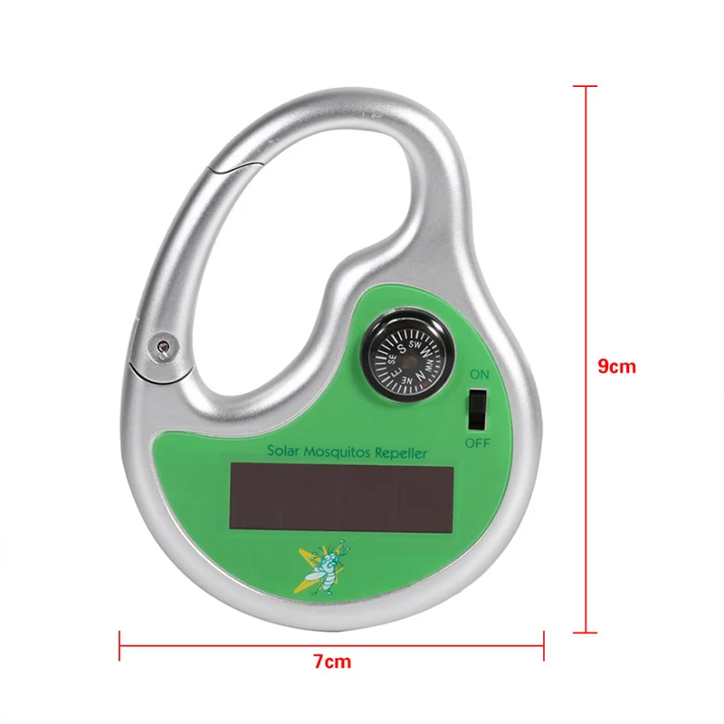 

Electronic Mosquito Repeller Hook Type Solar Ultrasonic with Compass for Outdoor FK88