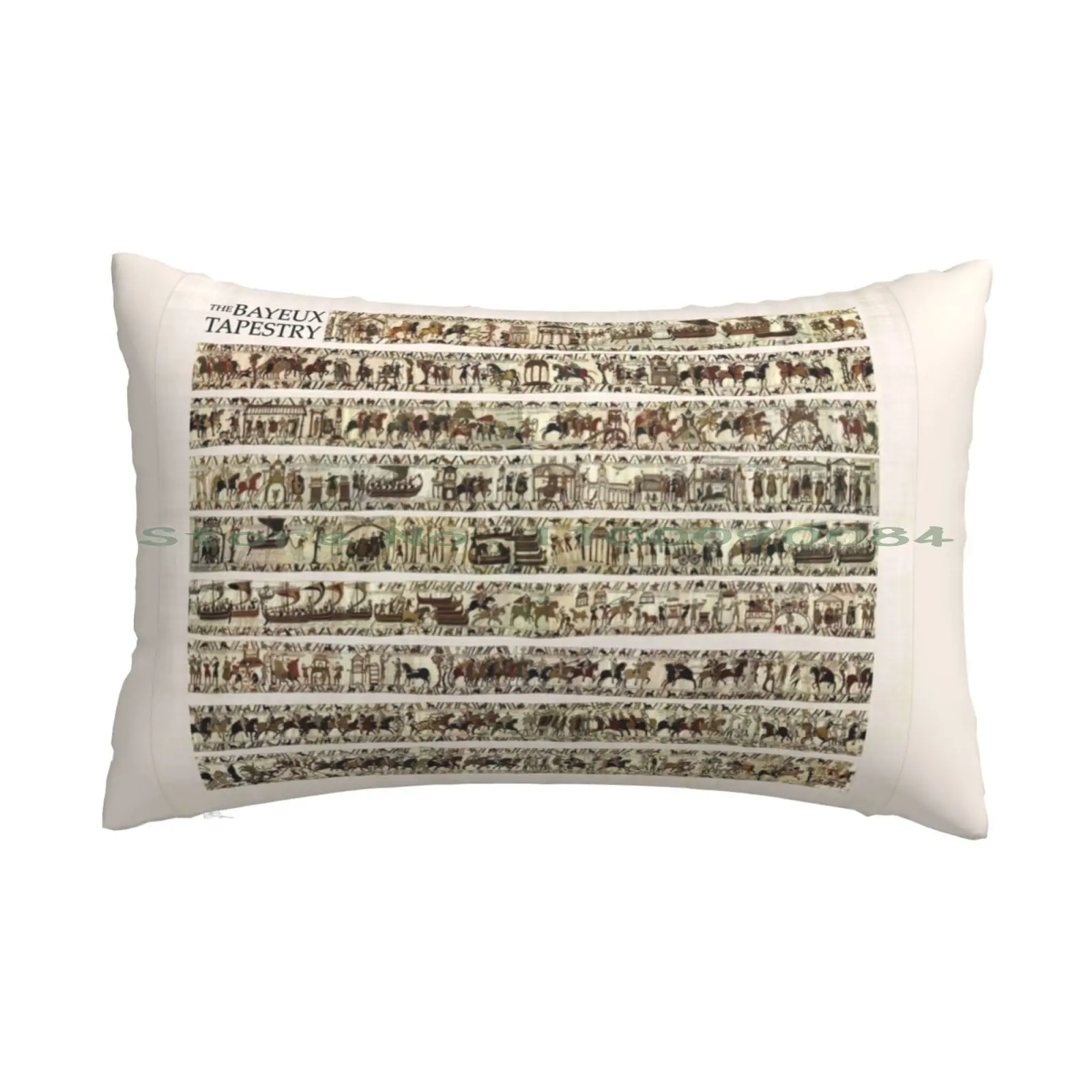 

The Complete Bayeux Tapestry Pillow Case 20x30 50*75 Sofa Bedroom Bayeux Battle Of Hastings 1066 Medieval Art Norman Anglo