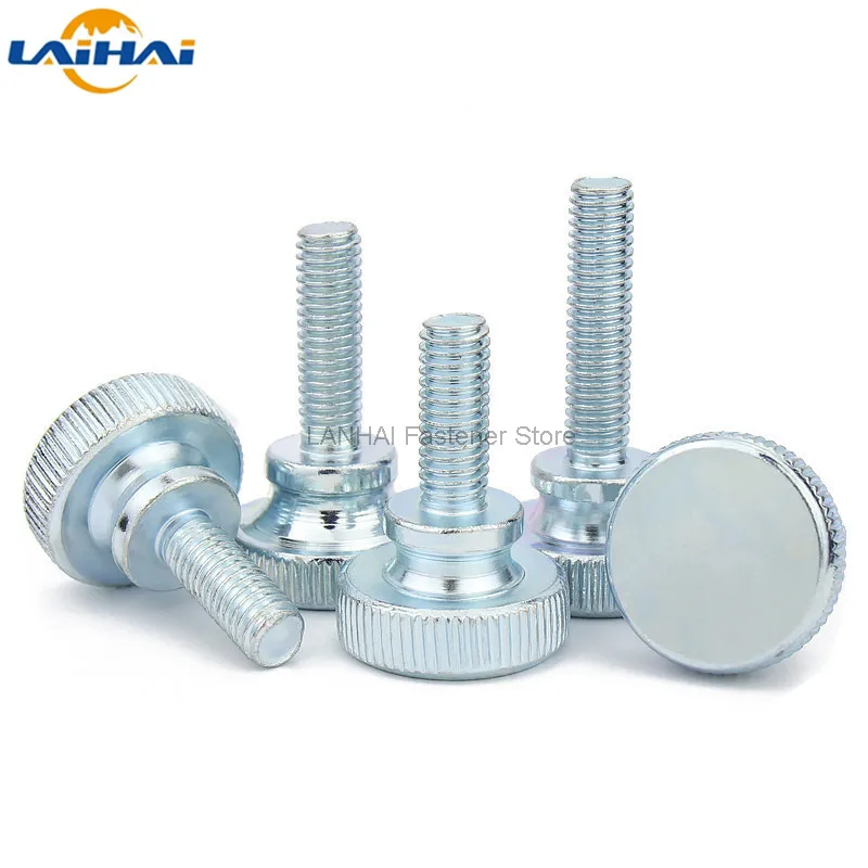 1/2/5pcs M3 M4 M5 M6 M8 M10 DIN464 GB834 Knurl High Step Head Hand Tighten Thumb Screw Curtain Wall Glass Lock Thumbscrew Adjust