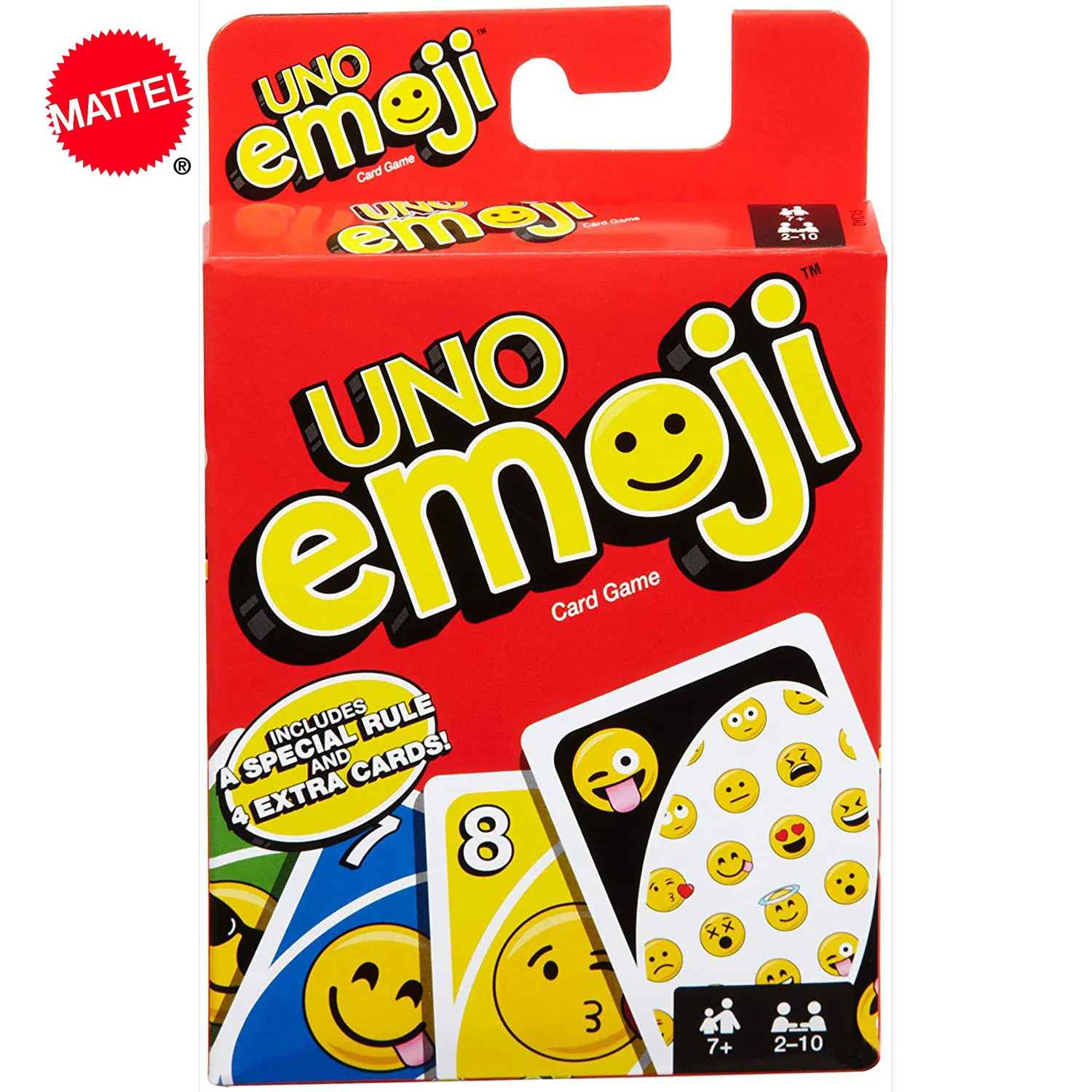 Mattel Games UNO Emoji многопользовательские Вечерние игры для отдыха семейный покер