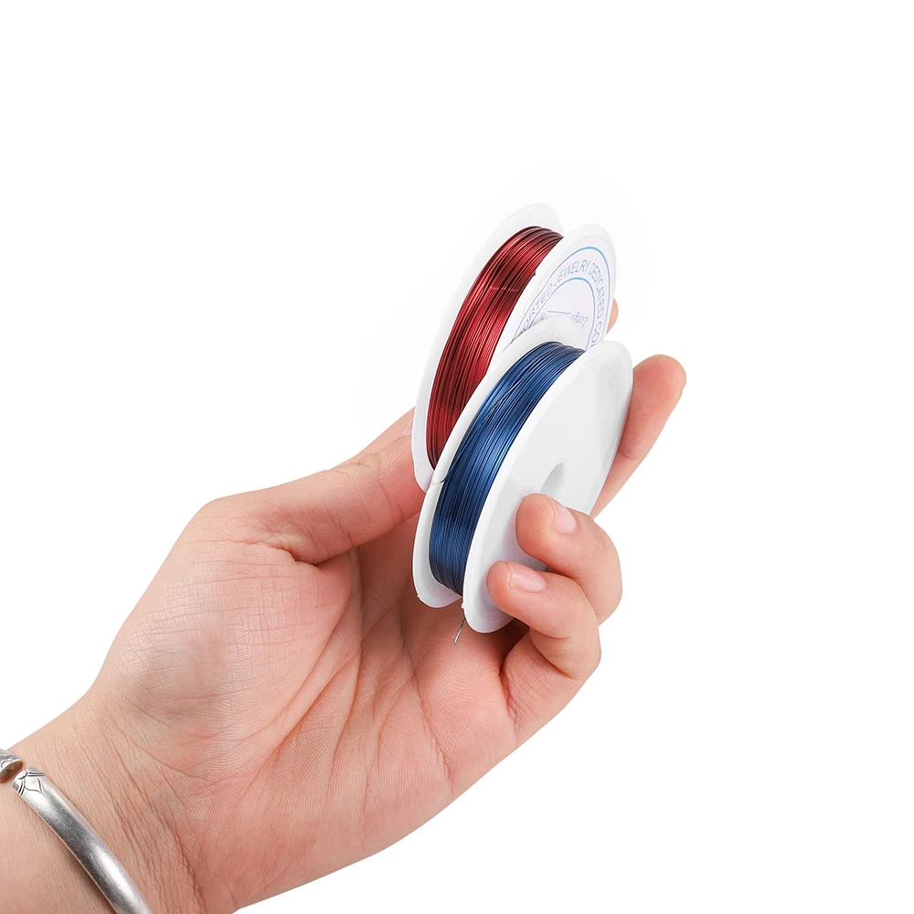 

1 Roll 0.3-1mm Colorfast Copper Wire For Bracelet Necklace DIY Colorfast Beading Wire Cord String For Craft Jewelry Making