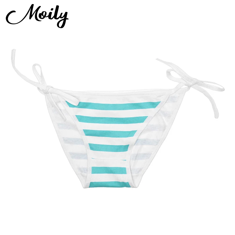 Женское милое Полосатое белье в японском стиле трусы с эластичной резинкой на
