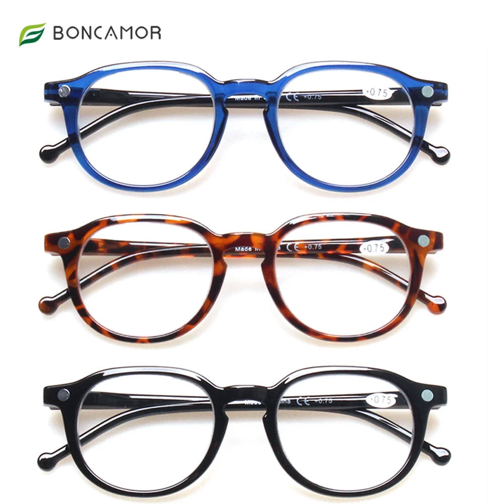 

BONCAMOR Reading Glasses Men Women Presbyopic Unisex Eyeglasses Fashion Glasses For Sight With Diopters Oculos +1 +1.5 +2.0 ...