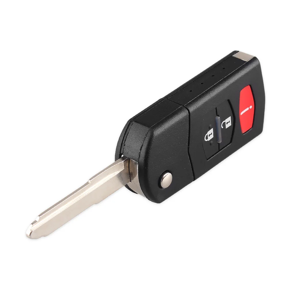 Складной чехол KEYYOU для автомобильного ключа-пульта с 3 кнопками 2 + 1 Mazda 5 6 CX5 CX7 CX9 RX8