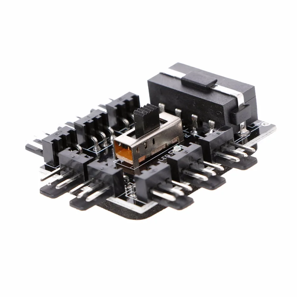 2 уровня скорости ПК IDE Molex от 1 до 8 Way разделитель охлаждающий вентилятор