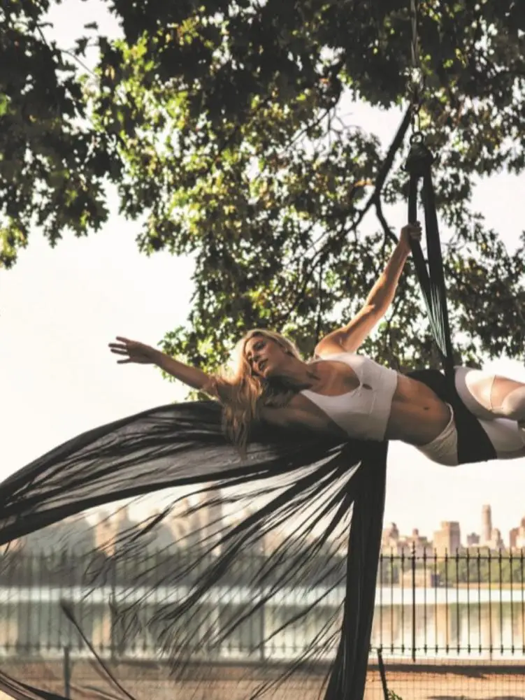 Воздушный Йога Комплект гамака акробатический танец гамак воздушная шелковая