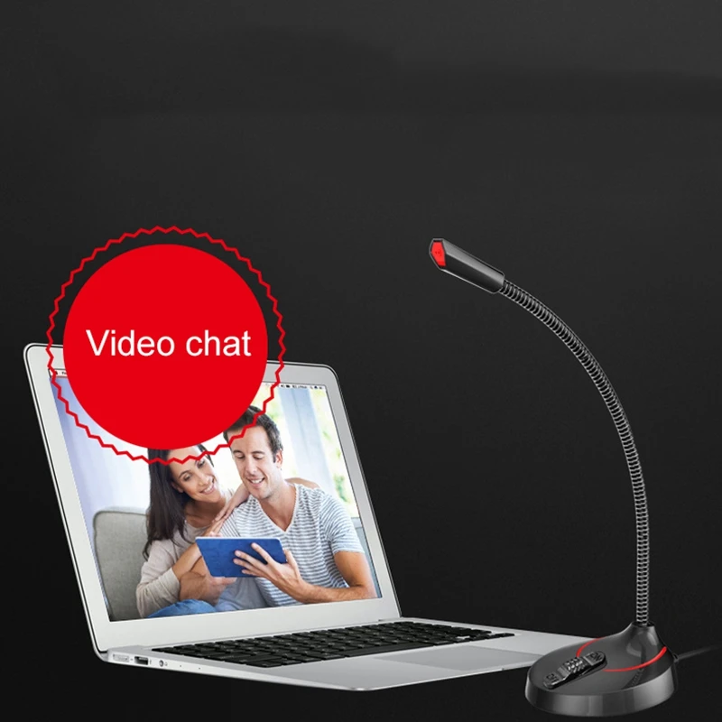 USB Computer Microphone Plug and Play 3.5Mm Home Studio Omnidirectional Suitable for Desktop/Laptop/Computer/Notebook | Электроника