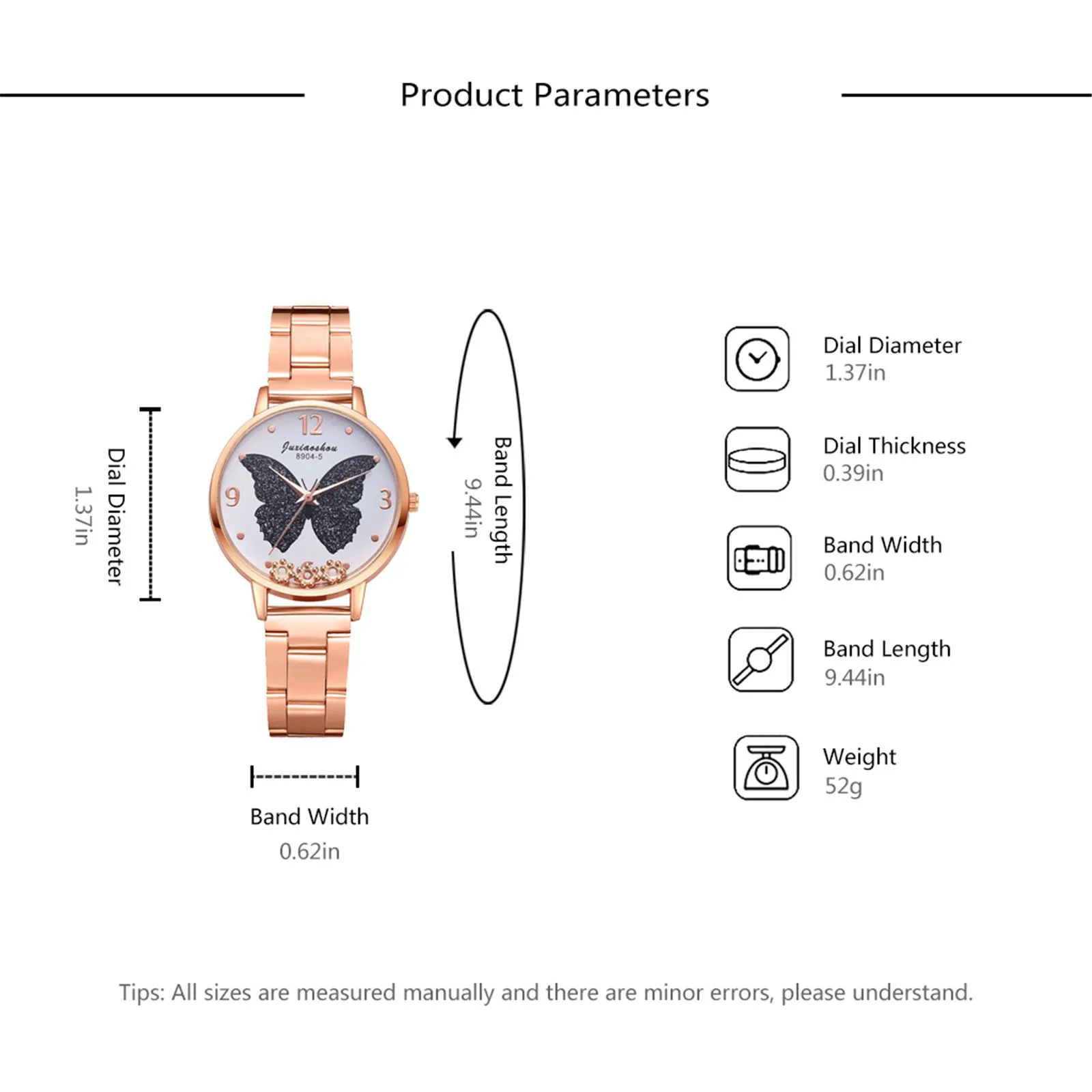 

Sleek Minimalist Women Wristwatch Luxury Stainless Steel Quartz Watches Ladies Butterfly Watch Quartz Movement Relogio Feminino