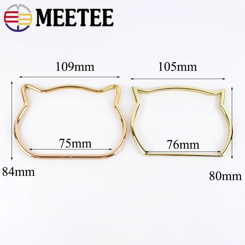Meetee Ring Metal Bag Handles Buckles For Women Handbag Purse Lock Decoration Clasp Handle Connector DIY Accessories | Дом и сад