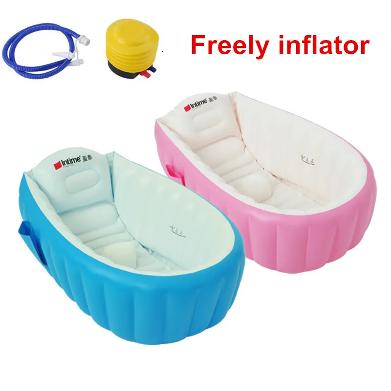 Детская ванна надувная складной воздушный бассейн портативная Толстая раковина