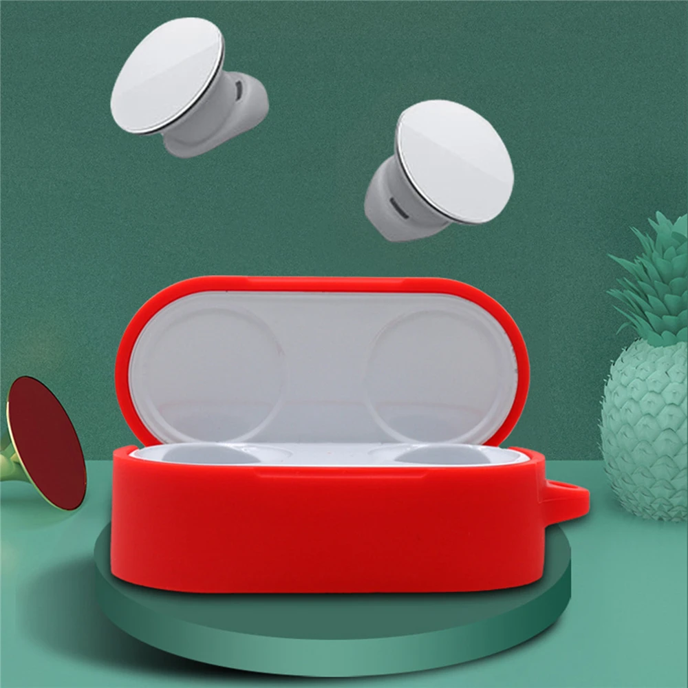 

Silicone Protective Case for Microsoft Surface Earbuds True Wireless Bluetooth In-Ear Headset Cover Accessories