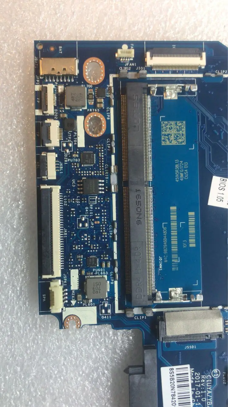 

KEFU LA-E541P Is Suitable For Lenovo FLEX5-1570 320S-15ISK Notebook Motherboard CPU I5 7200U GT920M 2G DDR4 100% Test Work