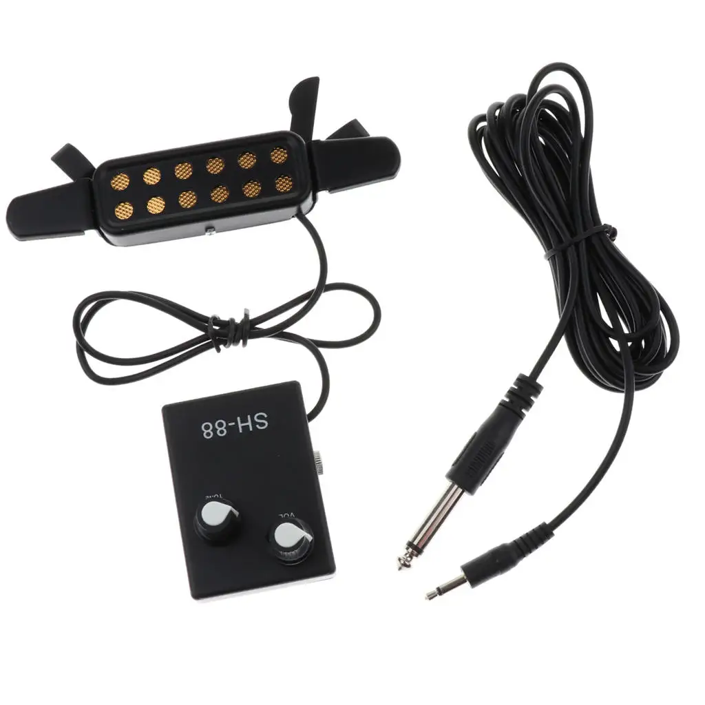 

Clip-on Acoustic Guitar Pickup Transducer for String Instrument Parts