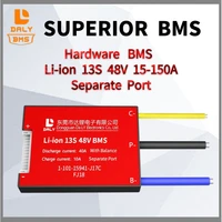 daly hardware bms 3 6v 3 7v 13s 48v li ion battery 18650 20a 30a 40a 50a 60a 80a 100a 120a 150a seperate port with balance