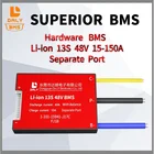 Daly Hardware BMS 3,6 В 3,7 в 13S 48 В литий-ионная батарея 18650 20A 30A 40A 50A 60A 80A 100A 120A 150A отдельный порт с балансом